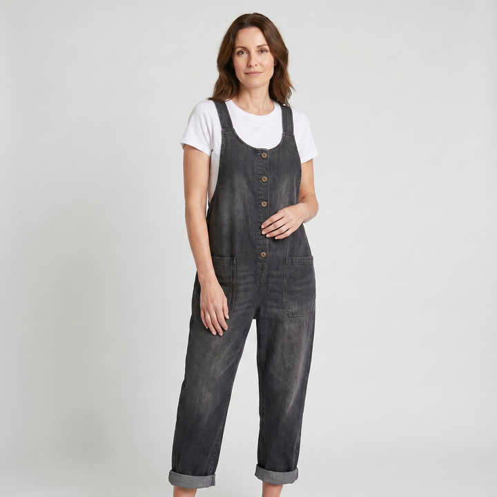 rmelfreier_Damen_Jumpsuit_aus_Vintage_Baumwoll_Denim_mit_Kn_pfen_4