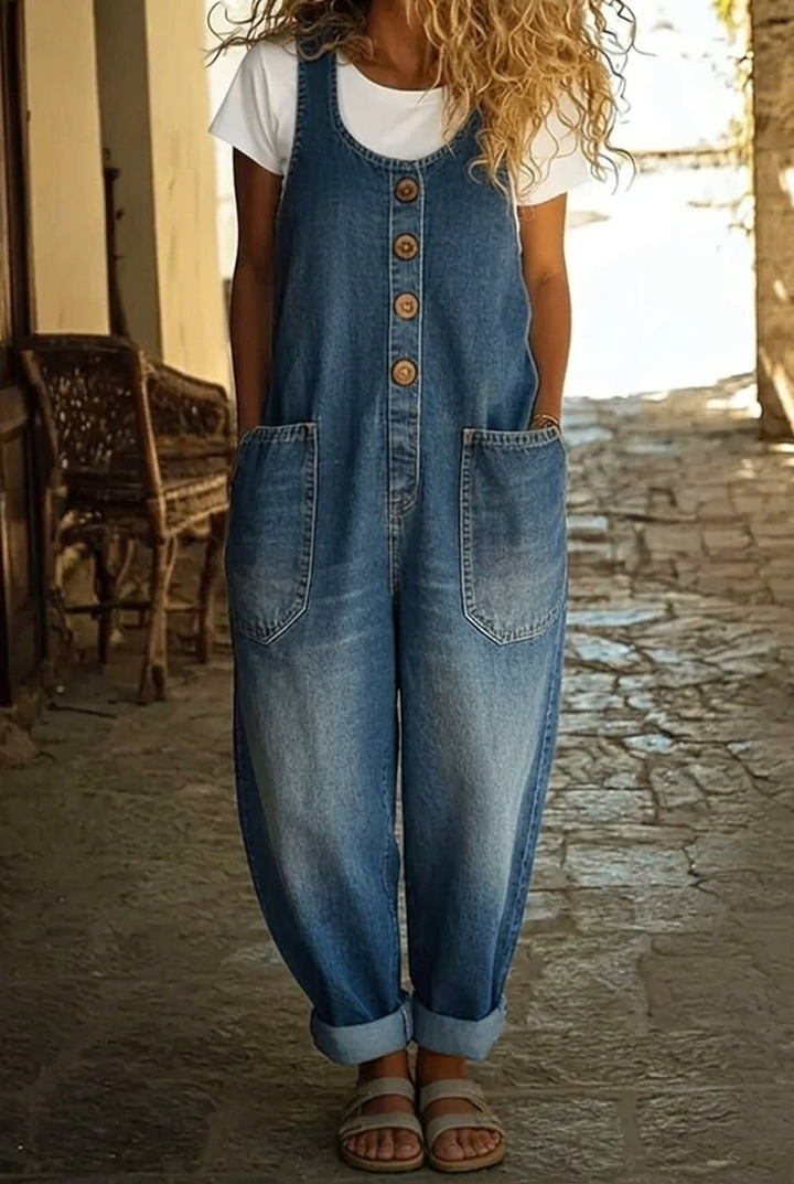 rmelfreier_Damen_Jumpsuit_aus_Vintage_Baumwoll_Denim_mit_Kn_pfen_7