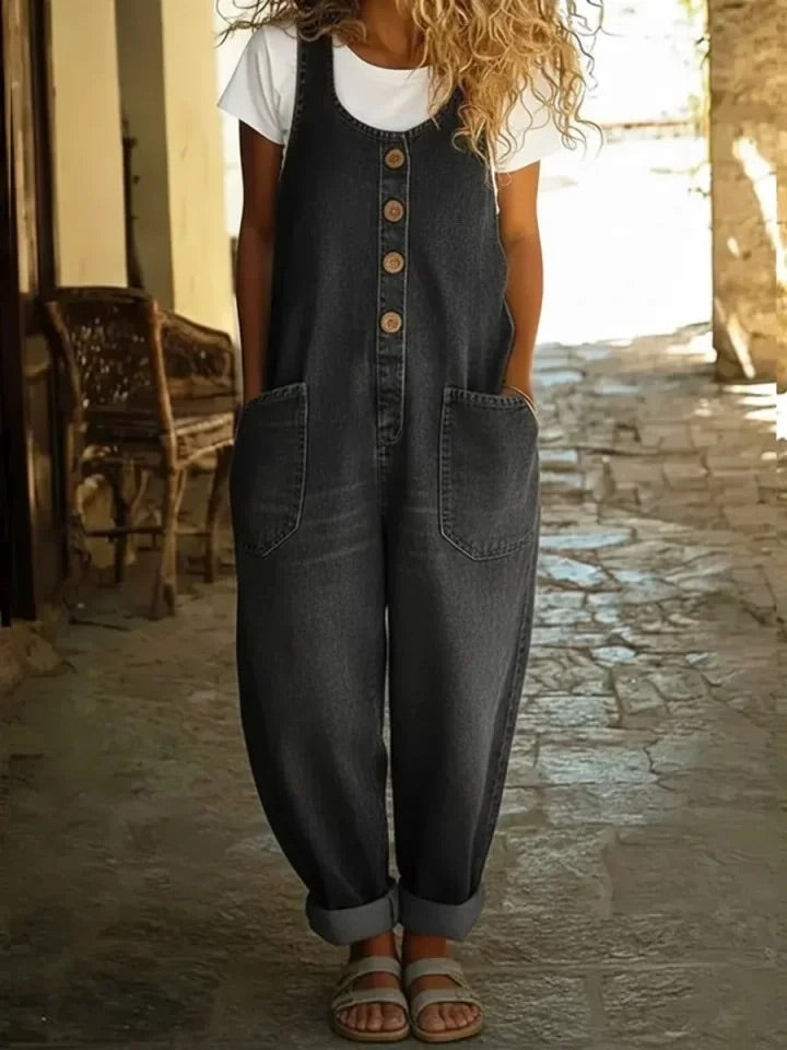 rmelfreier_Damen_Jumpsuit_aus_Vintage_Baumwoll_Denim_mit_Kn_pfen_8